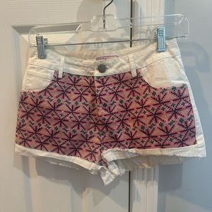 Pink Crochet Shorts